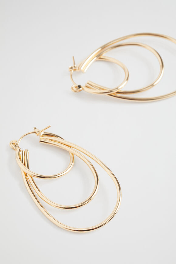 Layered Hoop  Gold  hi-res