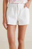 Elastic Waist Denim Short  1  hi-res