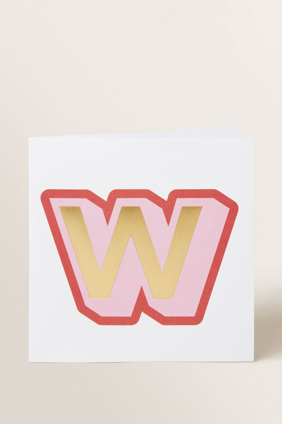 Large Red Letter Card  W  hi-res