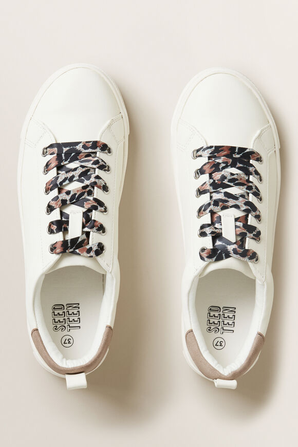 Ocelot Lace Trainer  Off White  hi-res