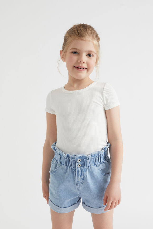 Core Summer Rib Tee  Vintage White  hi-res
