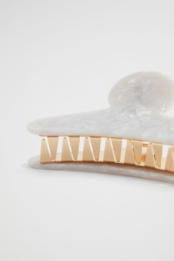 Tort Hair Clip  Ivory  hi-res
