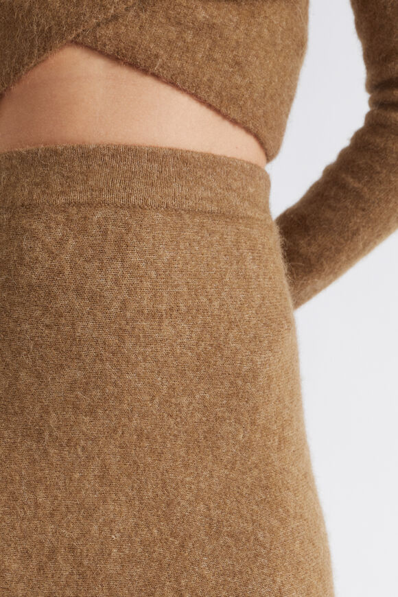 Cosy Knit Skirt   Deep Brass Marle  hi-res