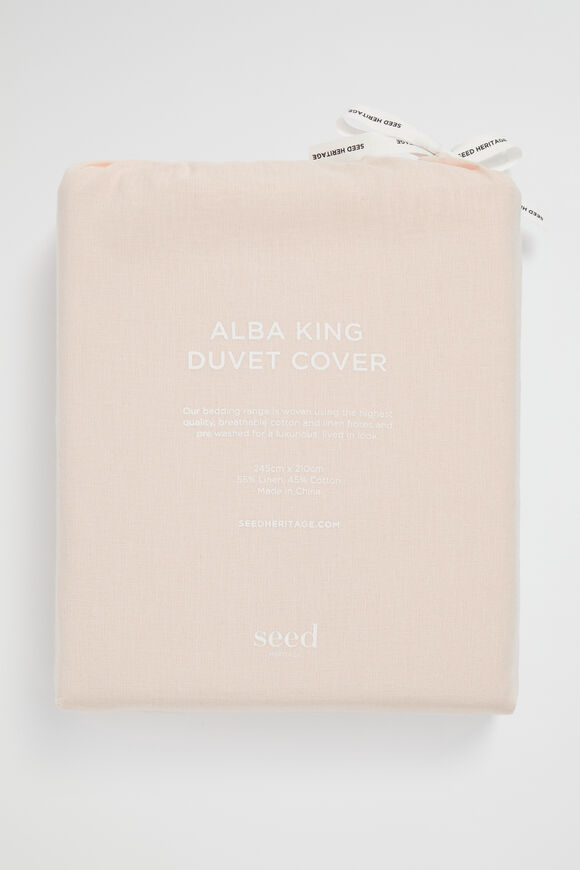 Alba King Duvet Cover  Blush  hi-res