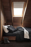 Alba Queen Fitted Sheet  Charcoal  hi-res