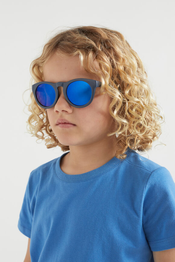 Round Sunglasses  Navy  hi-res