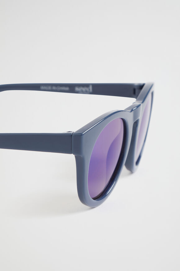 Round Sunglasses  Navy  hi-res