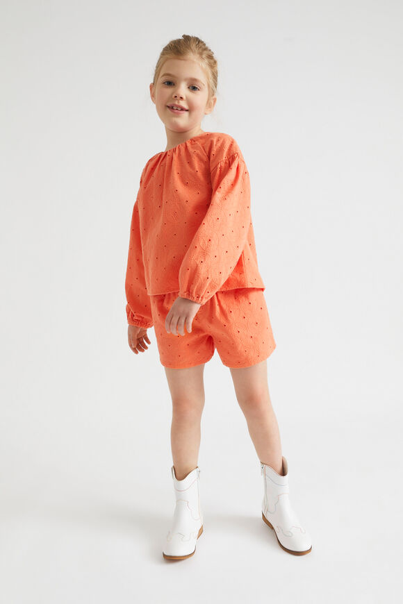 Cutwork Top  Tangerine  hi-res