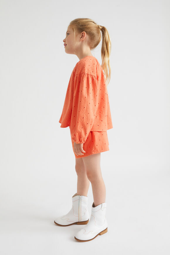 Cutwork Top  Tangerine  hi-res