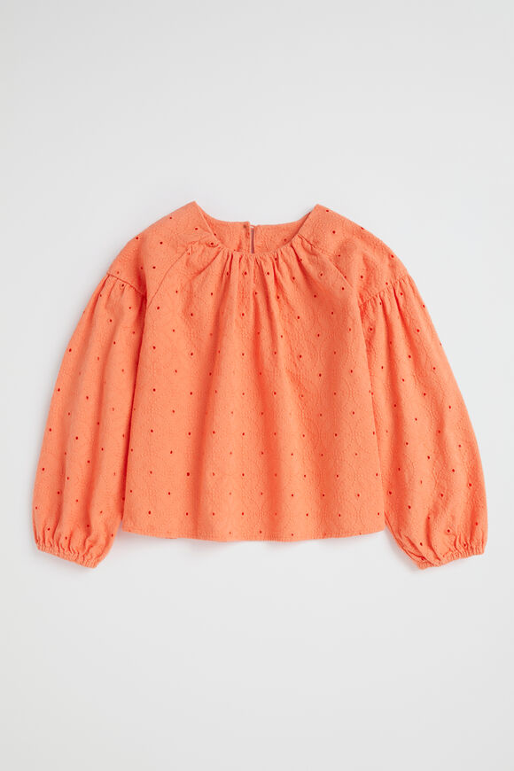 Cutwork Top  Tangerine  hi-res
