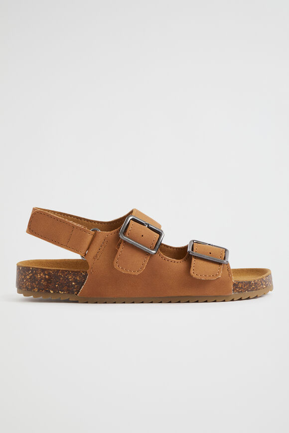 Summer Double Buckle Slide  Tan  hi-res