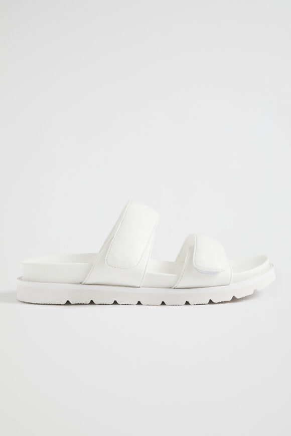 Moulded Tab Footbed Sandal  White  hi-res