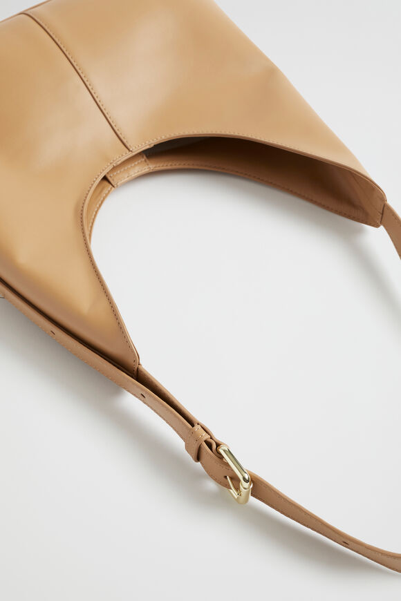 Leather Shoulder Bag  Toffee  hi-res
