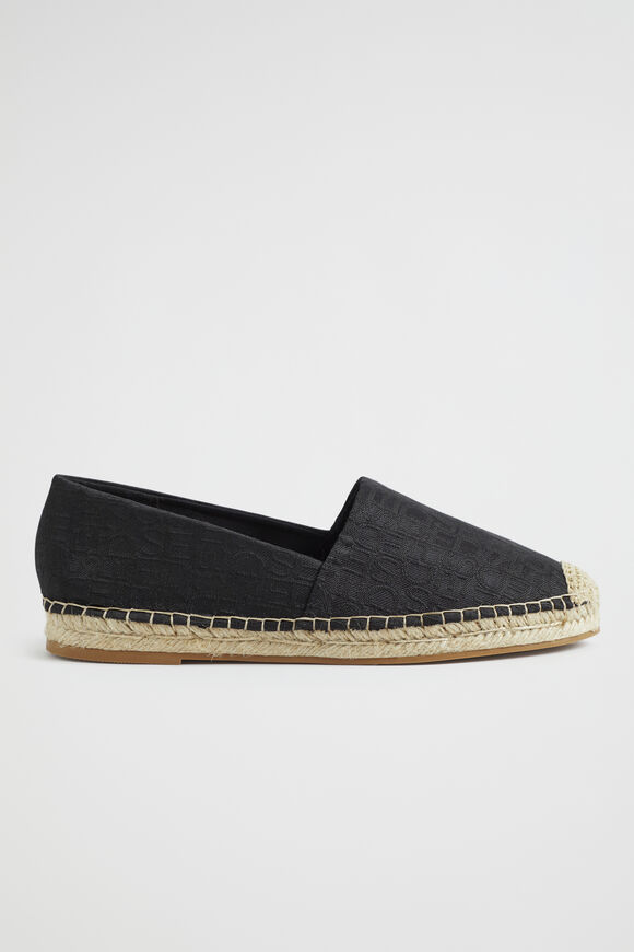 Daphne Logo Espadrille  Black  hi-res