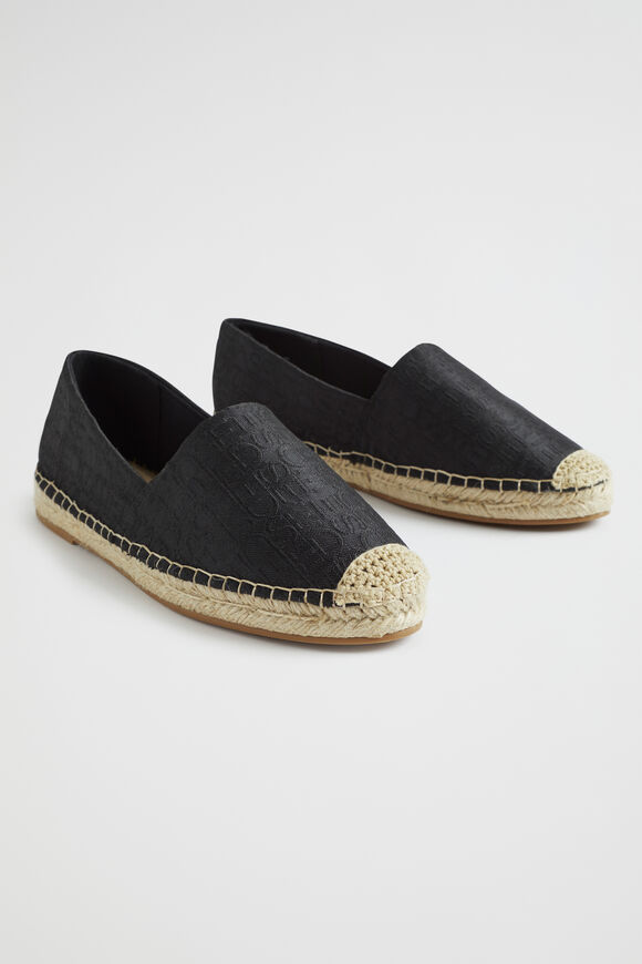 Daphne Logo Espadrille  Black  hi-res
