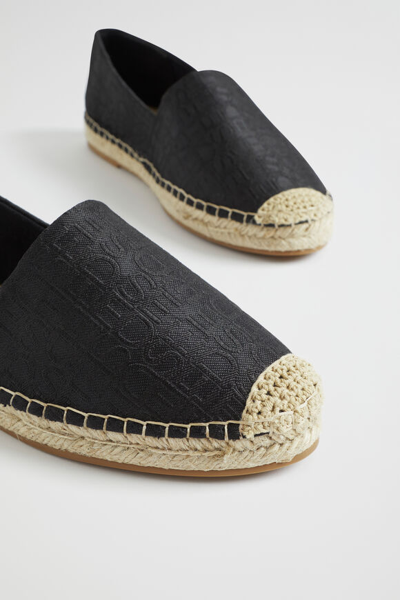 Daphne Logo Espadrille  Black  hi-res