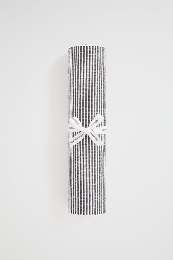 Stripe Rib Placemat Set of 4  Charcoal  hi-res