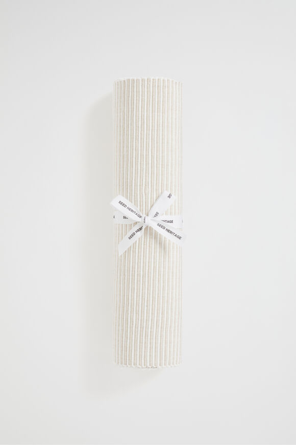 Stripe Rib Placemat Set of 4  Stone  hi-res