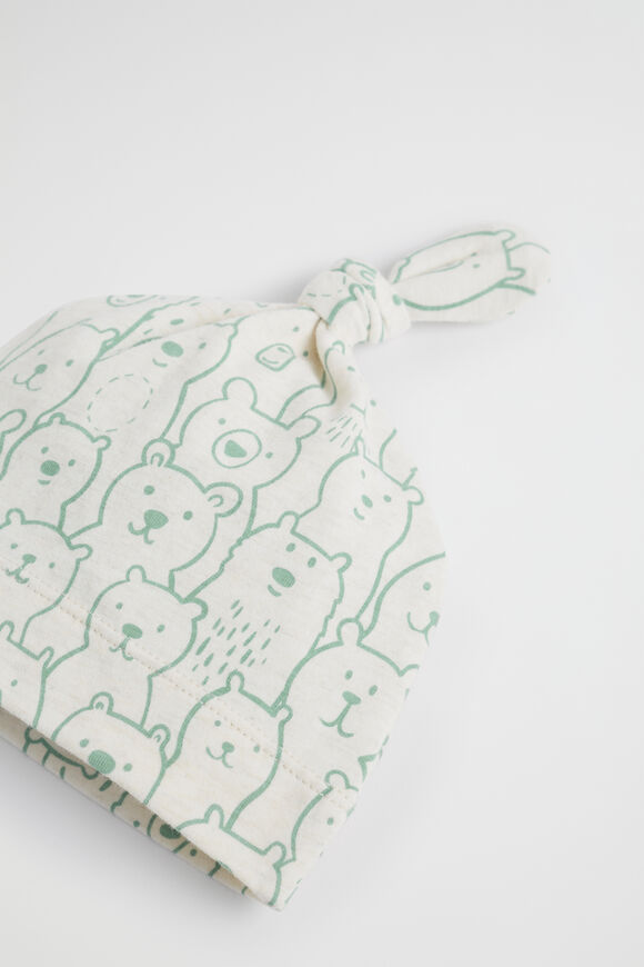 Bear Knot Hat  Snow Marle  hi-res