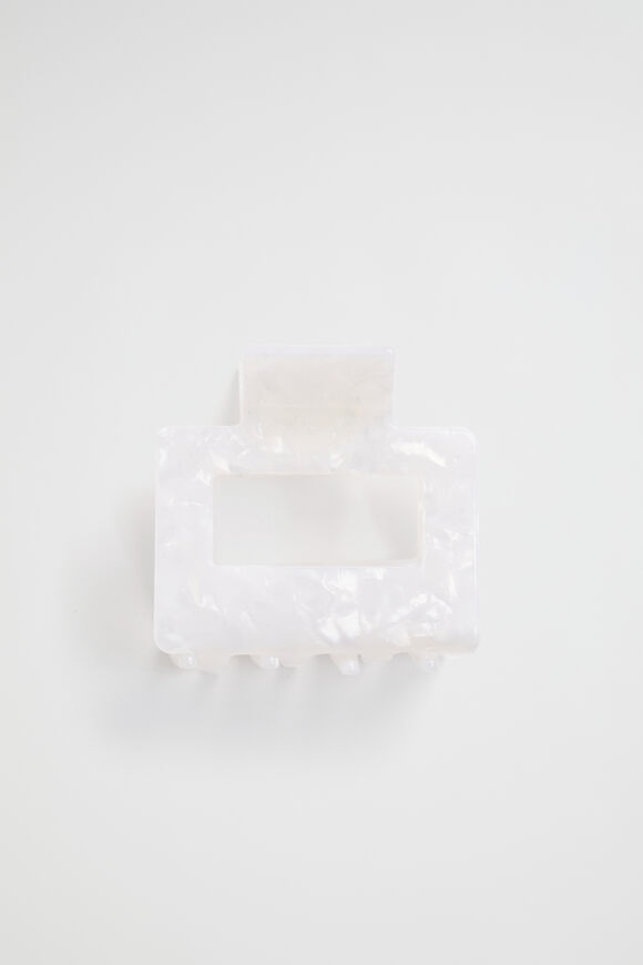 Rectangle Hair Claw  Ivory  hi-res