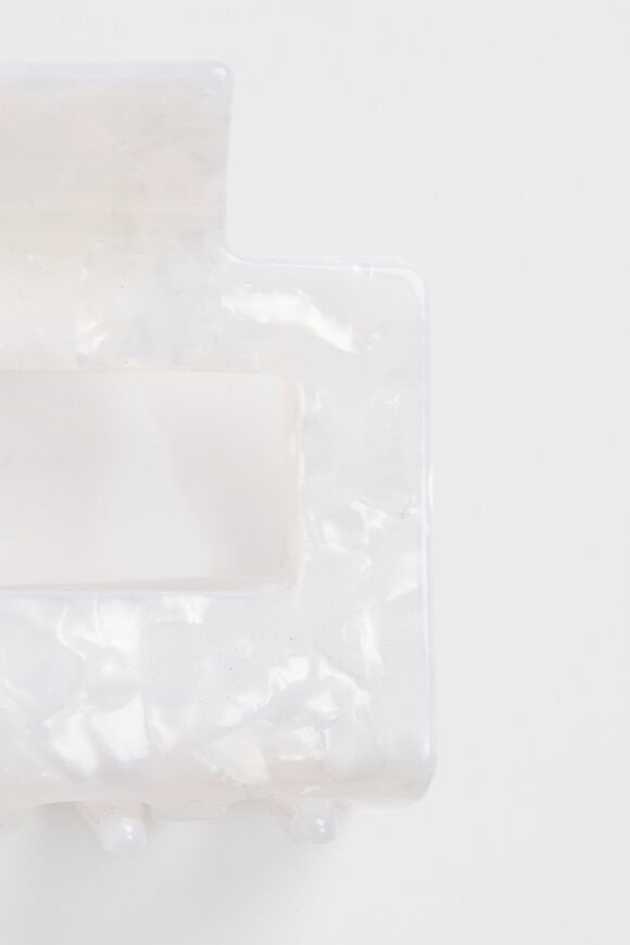 Rectangle Hair Claw  Ivory  hi-res