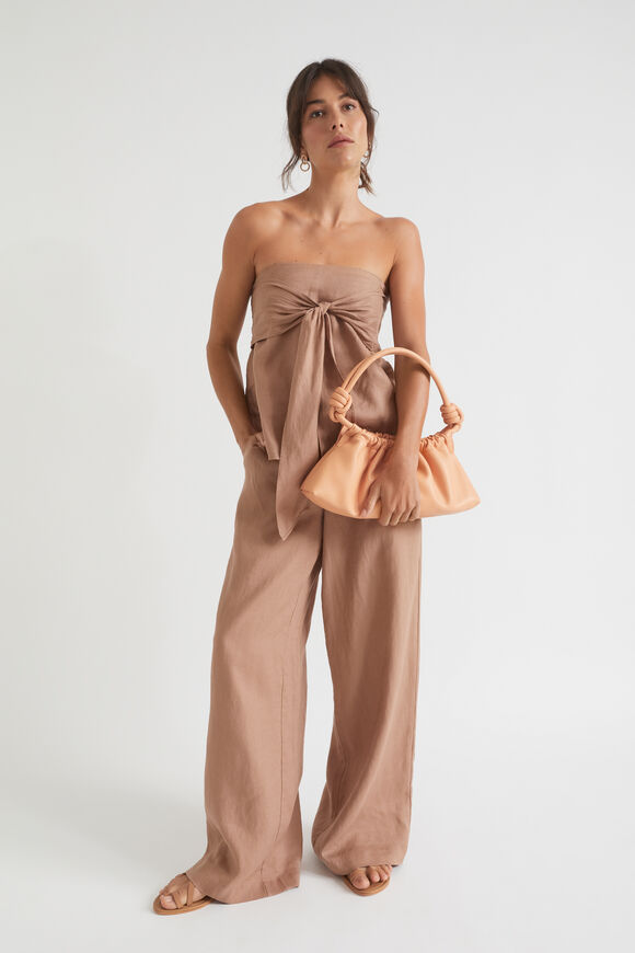 Rouched Knot Detail Bag  Peach Bloom  hi-res