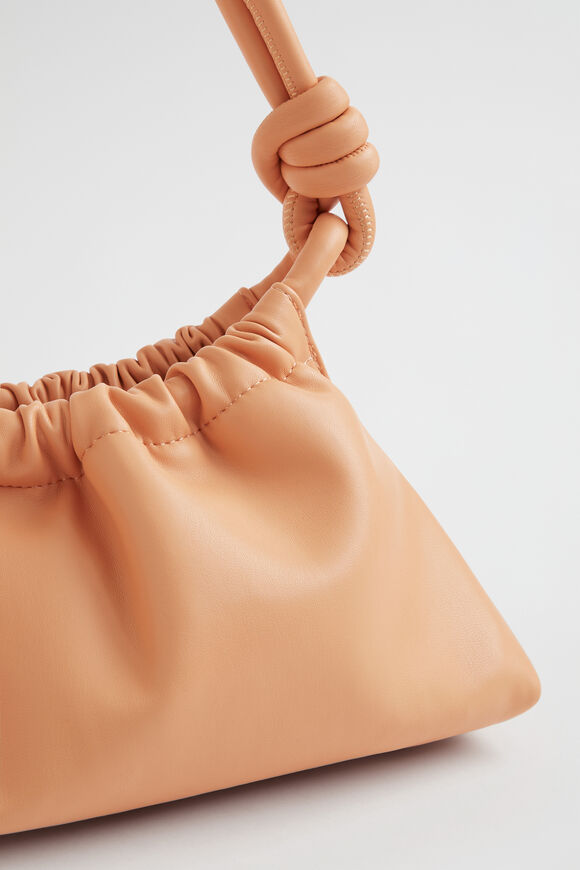 Rouched Knot Detail Bag  Peach Bloom  hi-res