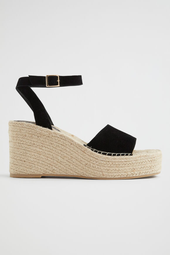 Maya Wedge Espadrille  Black  hi-res