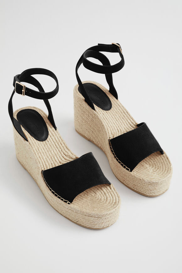 Maya Wedge Espadrille  Black  hi-res