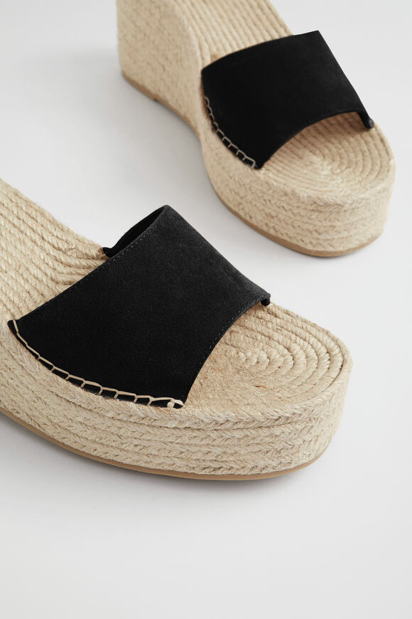 Maya Wedge Espadrille  Black  hi-res