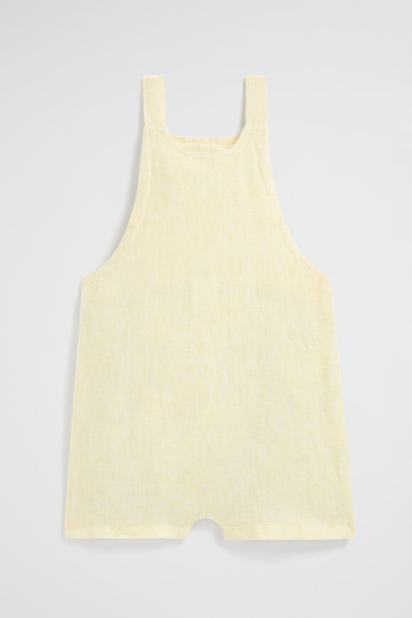 Linen Pocket Overall  Lemon  hi-res