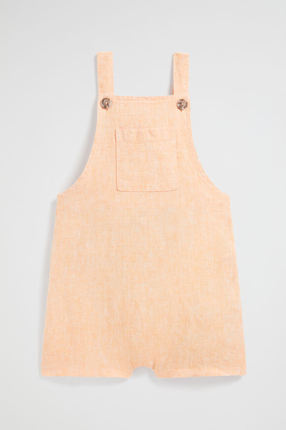 Linen Pocket Overall  Tangelo  hi-res