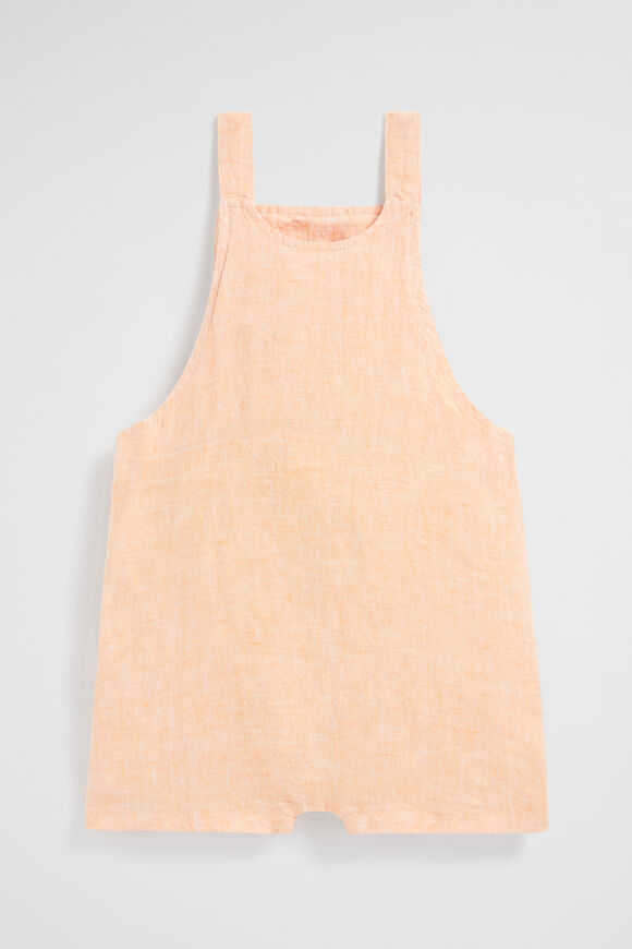 Linen Pocket Overall  Tangelo  hi-res