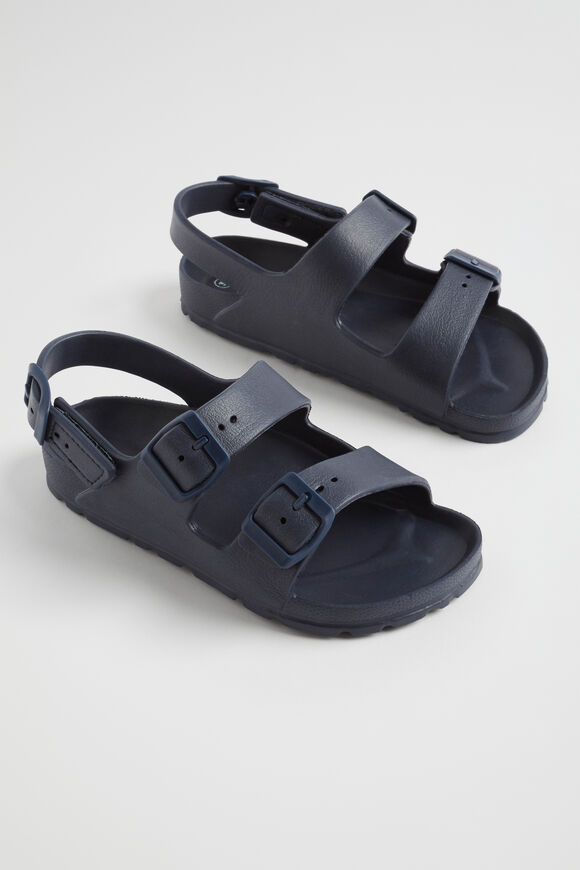 Rubber Buckle slide  Navy  hi-res