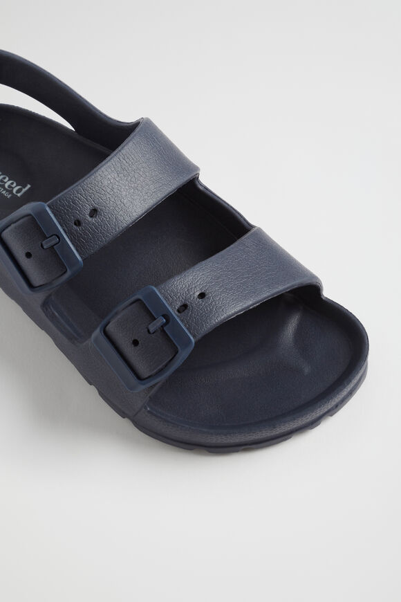 Rubber Buckle slide  Navy  hi-res