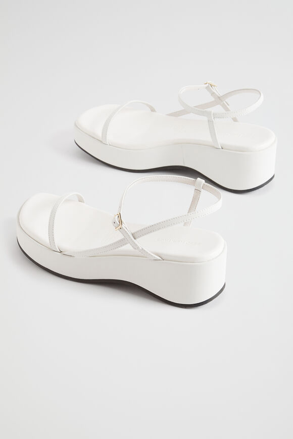 Dahlia Strappy Wedge  White  hi-res