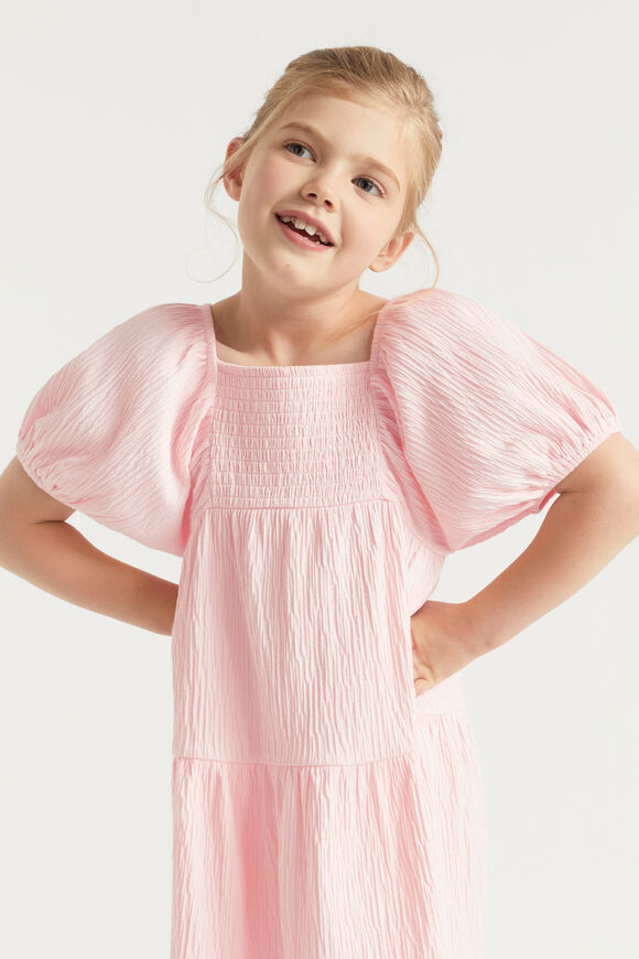 Textured Cotton Dress  Dusty Rose  hi-res