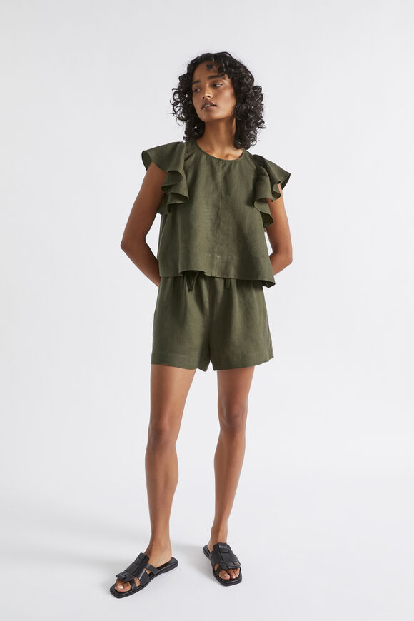 Linen Short  Dark Fern  hi-res