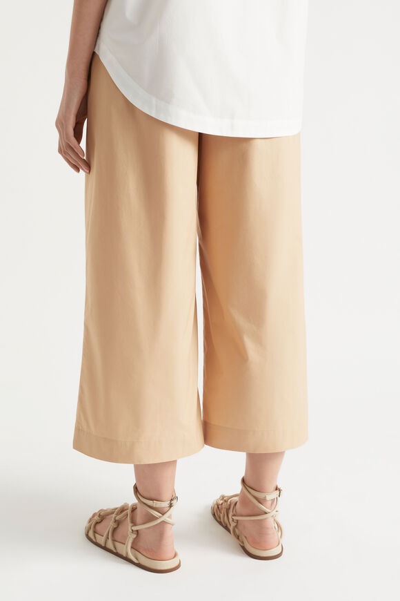 Cotton Pleat Front Pant  Light Chestnut  hi-res