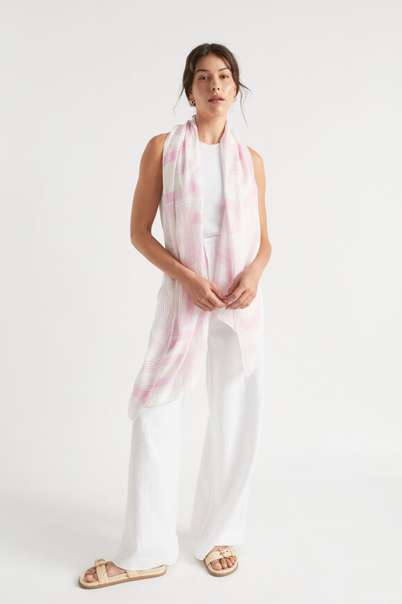 Logo Summer Scarf  Soft Orchid Logo  hi-res