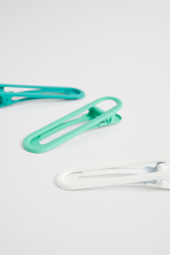 Tonal Hair Clips  Deep Teal  hi-res