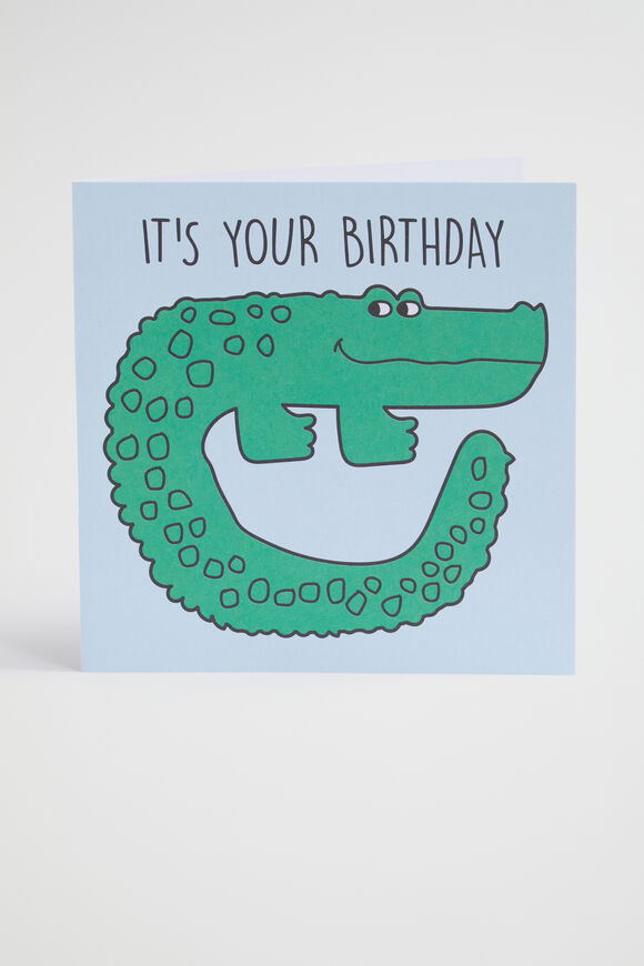 Dinosaur Birthday Card  Multi  hi-res