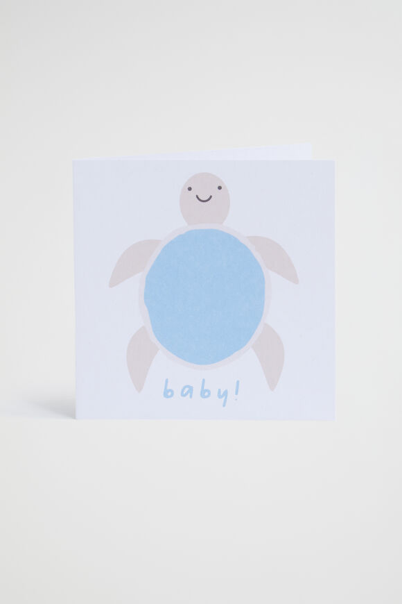 Turtle Baby Card  Multi  hi-res