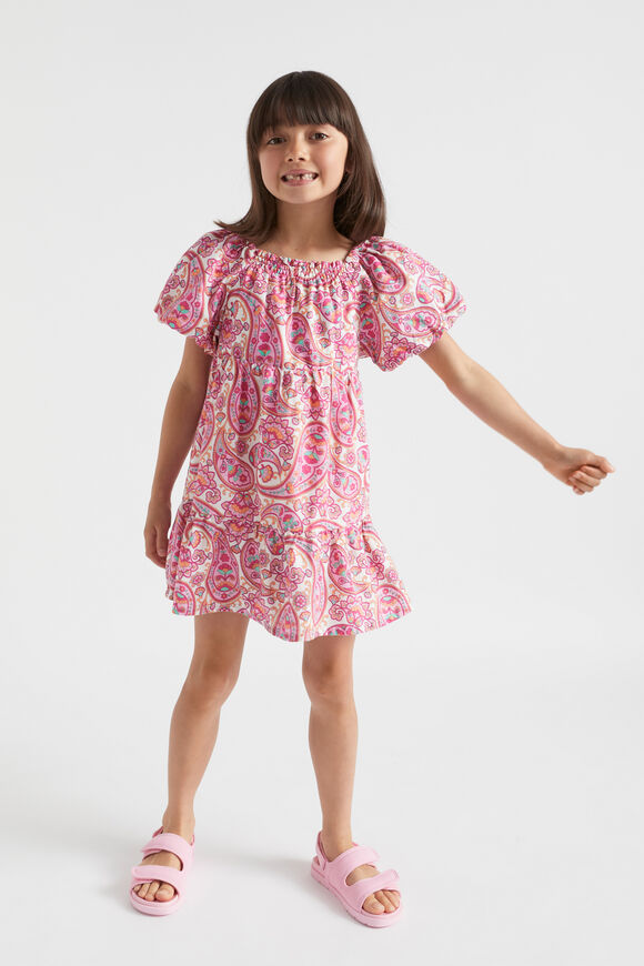 Paisley Dress  Fuchsia  hi-res