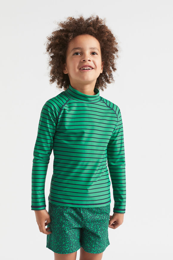 Stripe Rashvest  Palm Green  hi-res