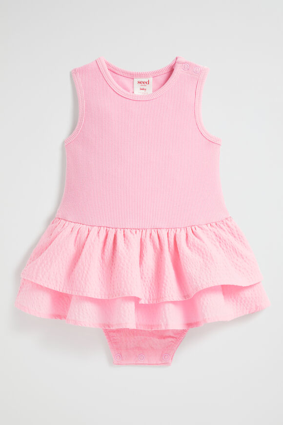 Splice Romper  Candy Pink  hi-res