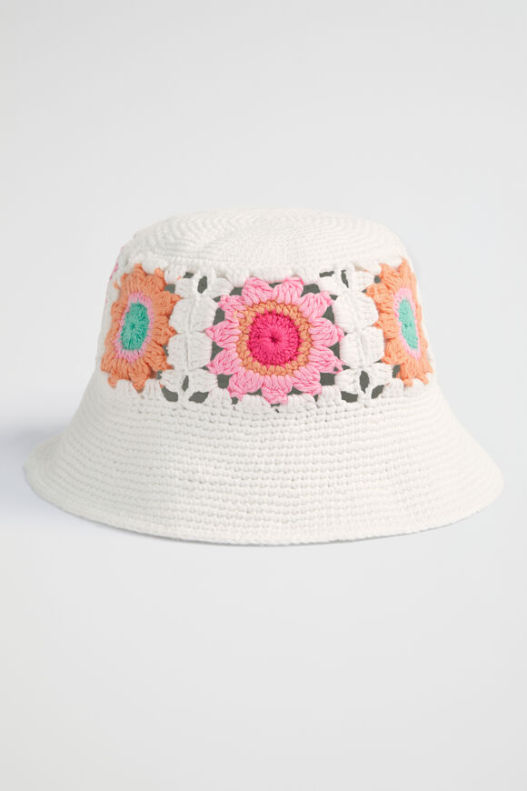 Crochet Bucket Hat  Multi  hi-res