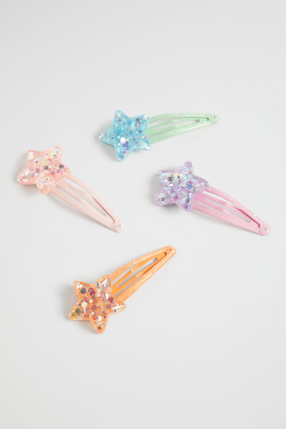 Glitter 4 Star Snap Pack  Multi  hi-res