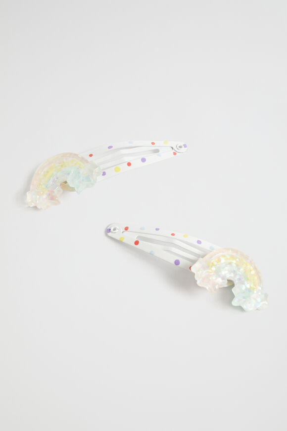 Acrylic Rainbow Spot Snaps  Multi  hi-res