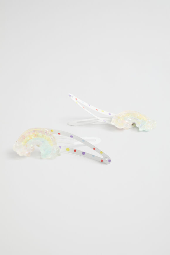Acrylic Rainbow Spot Snaps  Multi  hi-res